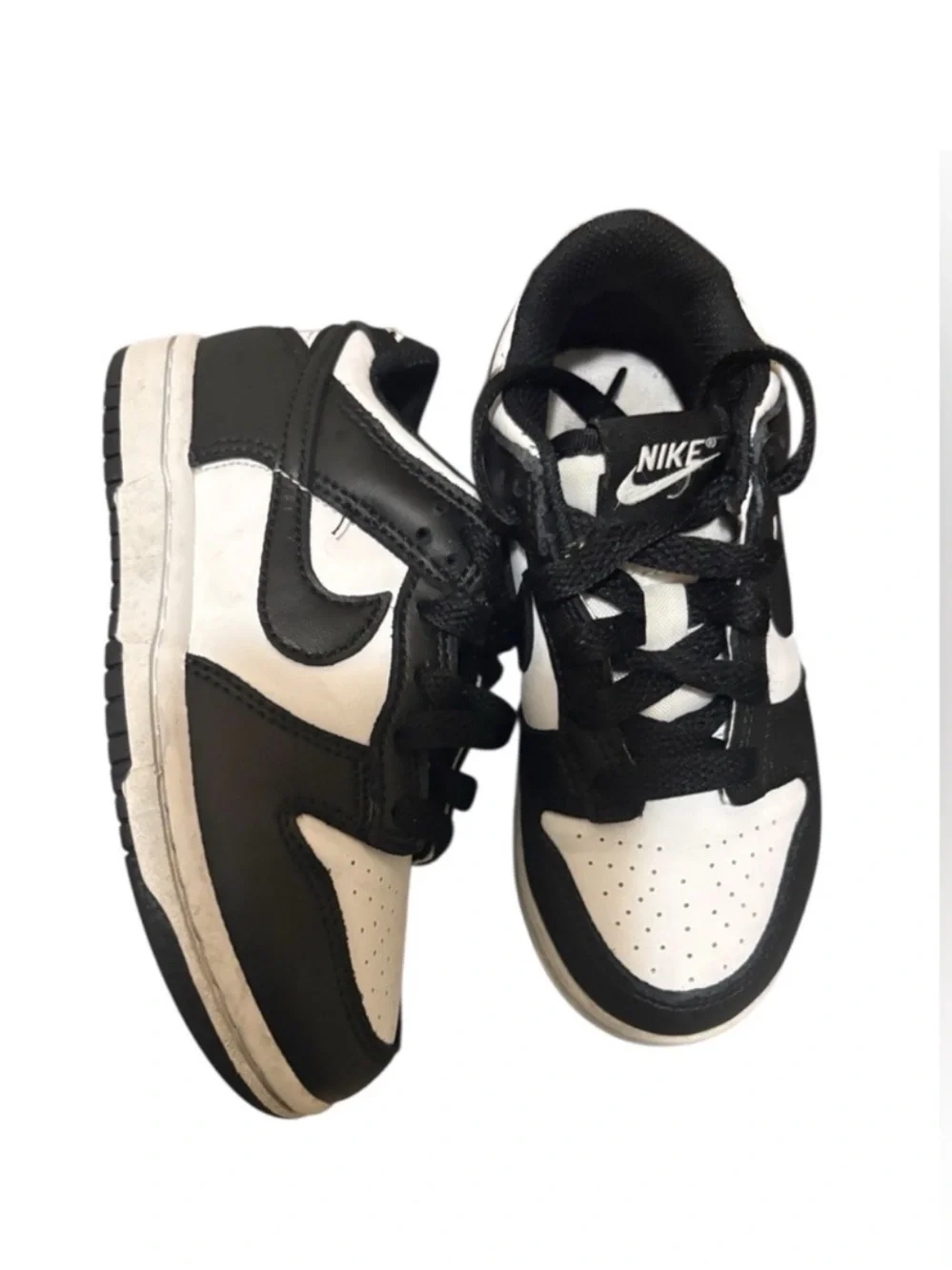 Nike Dunk Low Panda Black White Kids Size 6c Sneakers
